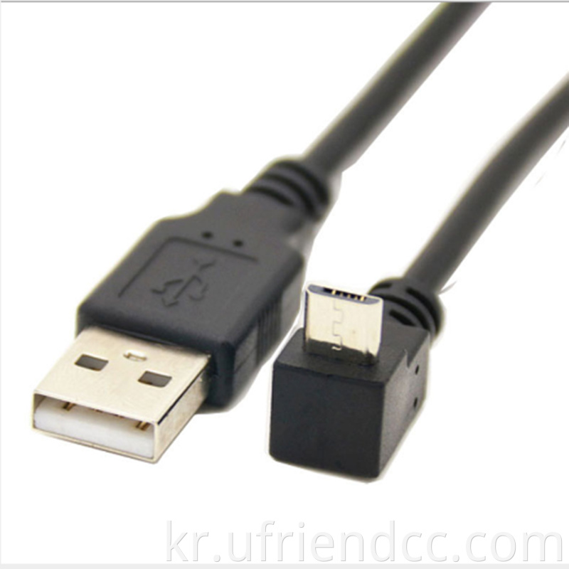 Hot Sell Down Up angled micro USB 케이블 배선 클립 핫 판매 USB 남성 데이터 충전, 데이터 충전 USB 2.0 커넥터, 마이크로 CE